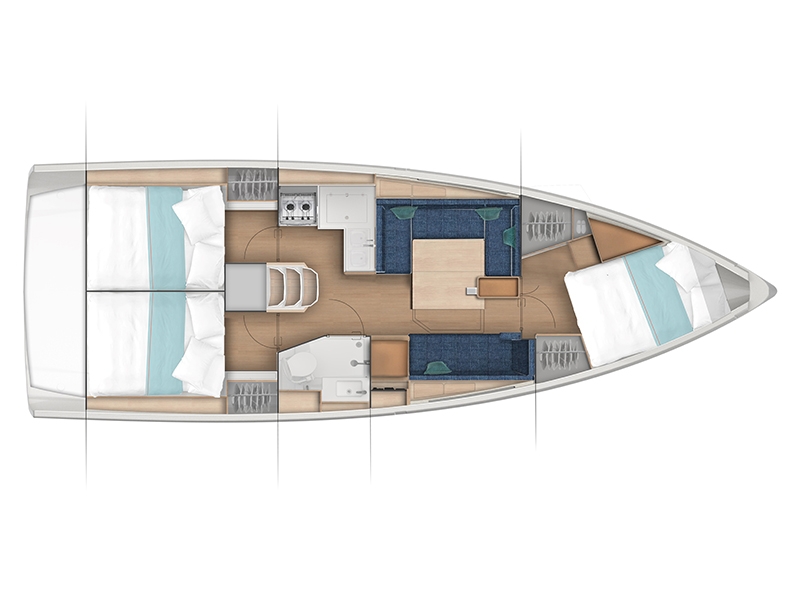 Sun Odyssey 380 Grundriss 3 Kabinen 1 WC by Trend Travel Yachting.jpg